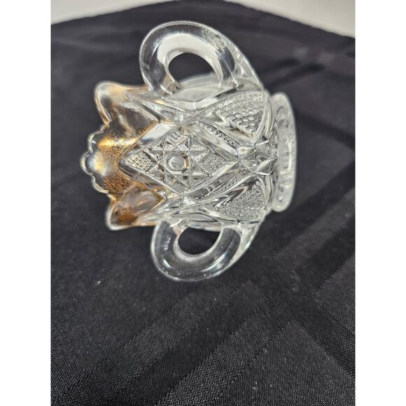 American Glass Gold Trim Toothpick Holder in the Minnesota Pattern Circa 1890’s - Picture 6 of 6